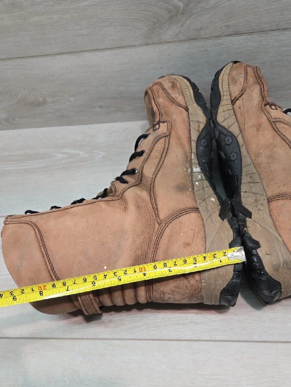 Chippewa Mens Soft Toe Leather Lace-Up Work Boots Shoes HighTop 11.5W Sneakers